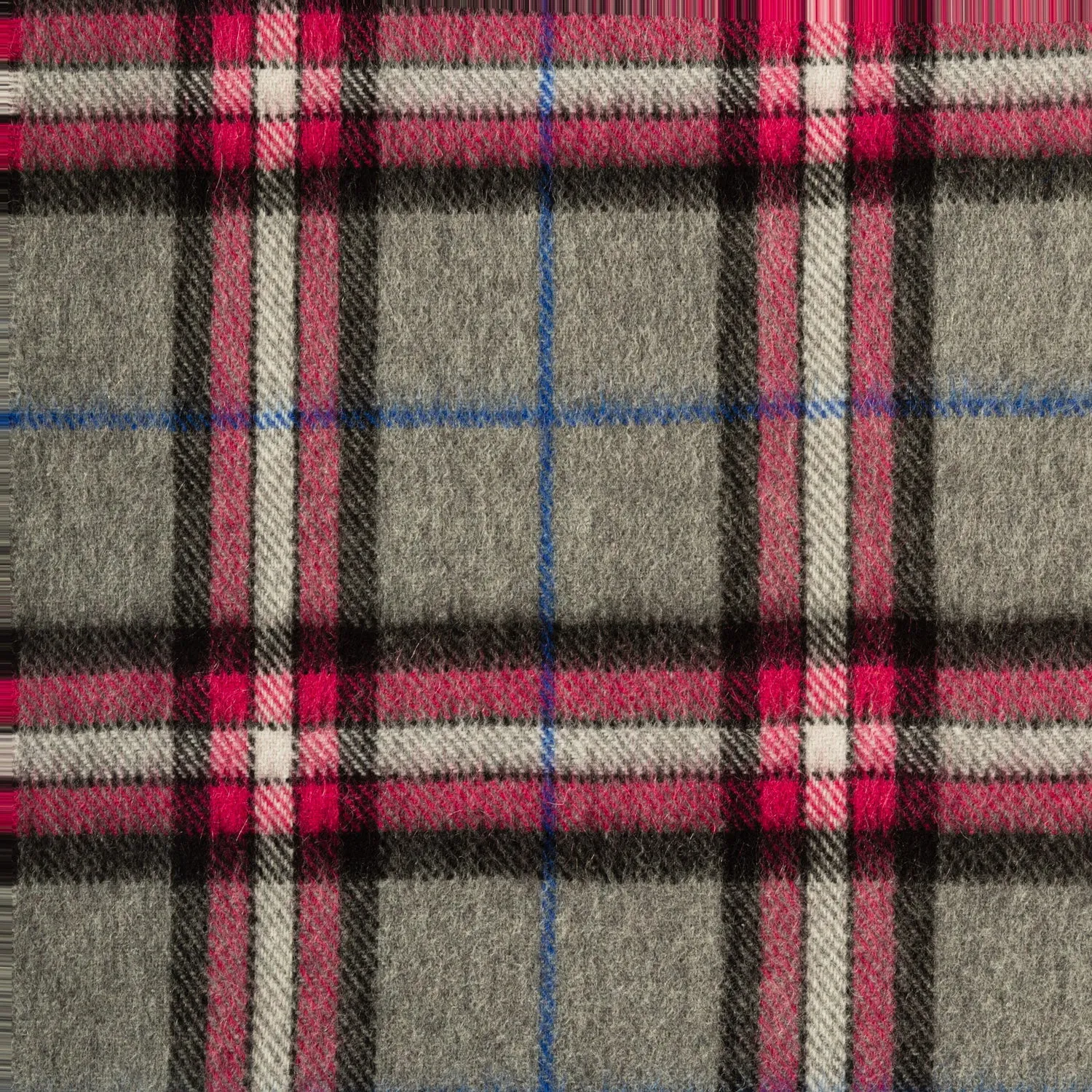 100% Cashmere Scarf Made In Scotland Grey Classic