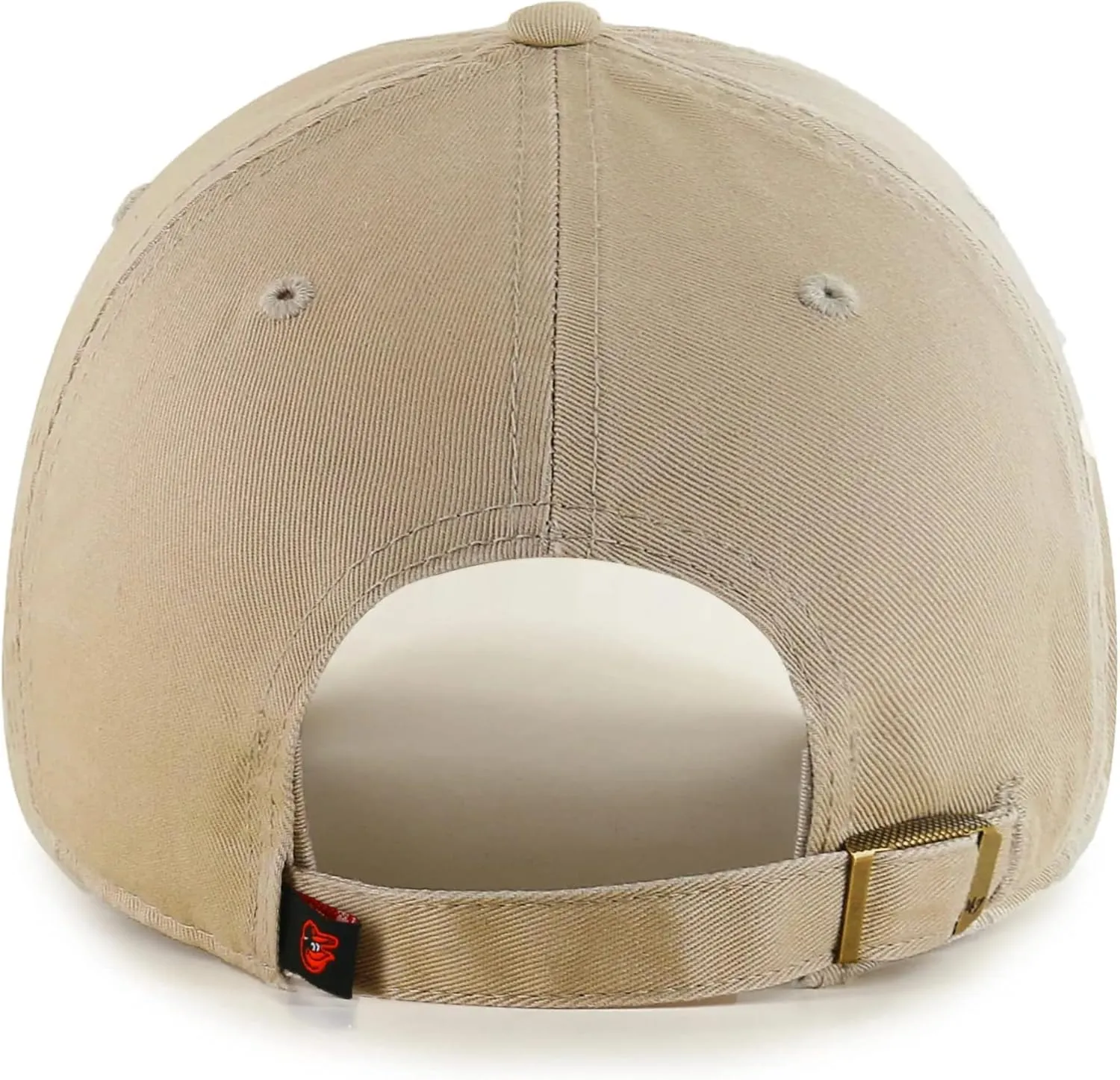 47 Brand MLB Khaki Primary Logo Clean Up Adjustable Strap Baseball Dad Hat Cap, Adult One Size Fits All