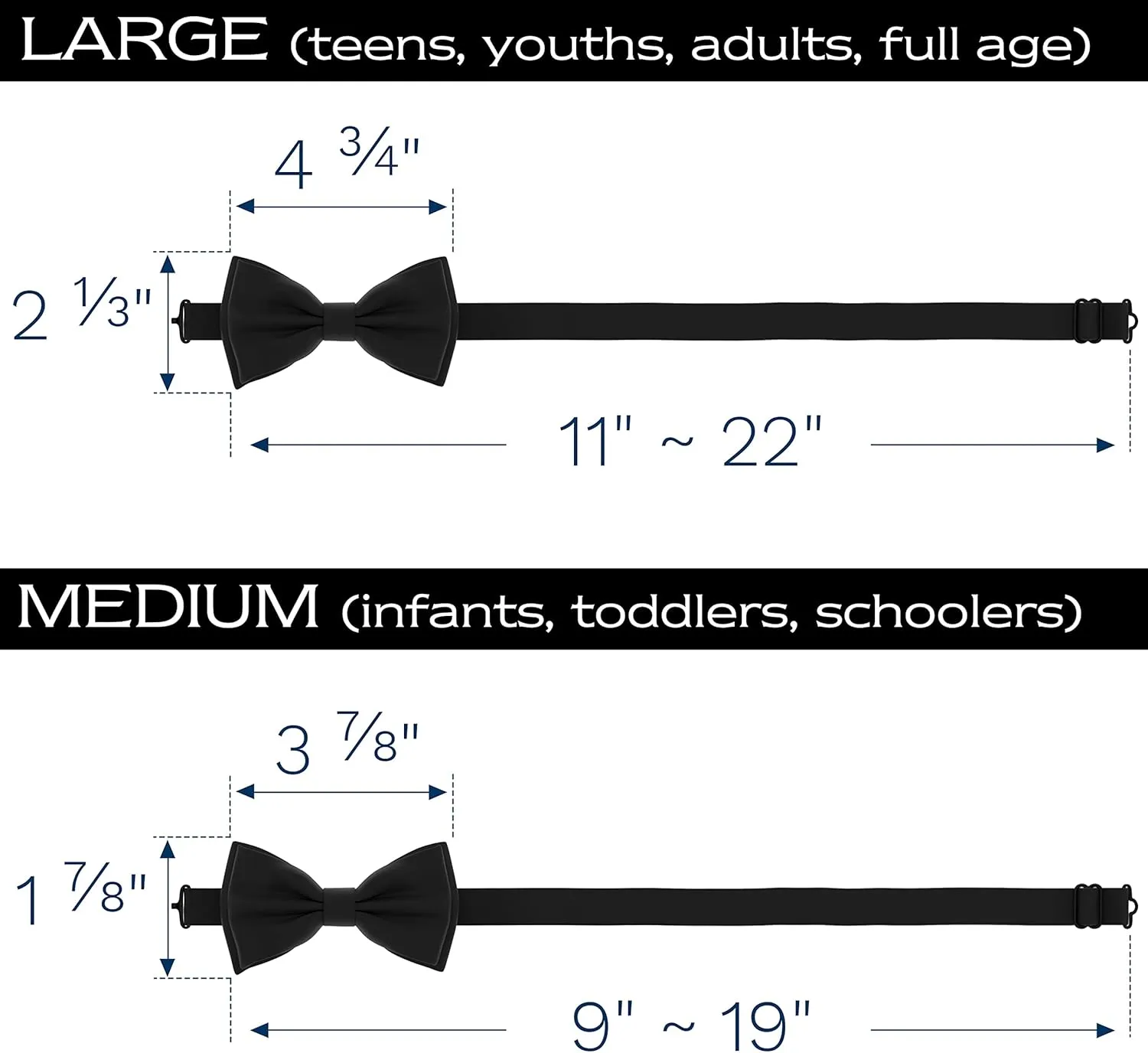 Adam Young Men's Bow Ties with Handkerchief & Cufflinks Pre-Tied Style Formal Satin Classic Bowtie for Tuxedo Faux Silk