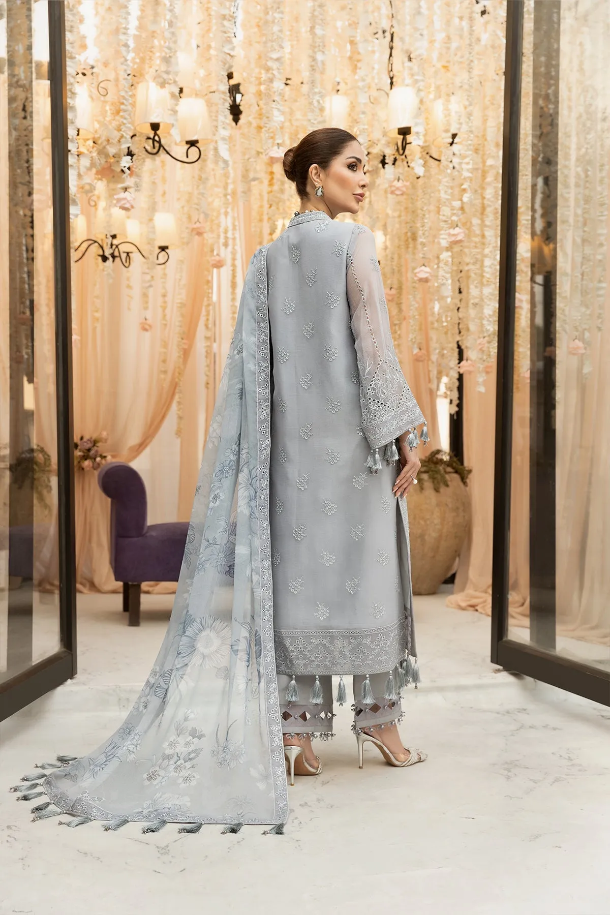 Alizeh Dhaagey Formal Collection  – Grey - V01D01