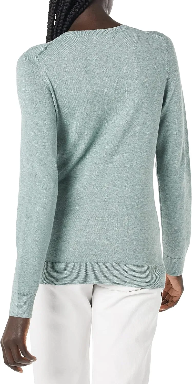 Amazon Essentials Women's Long-Sleeve Lightweight Crewneck Sweater (Available in Plus Size)