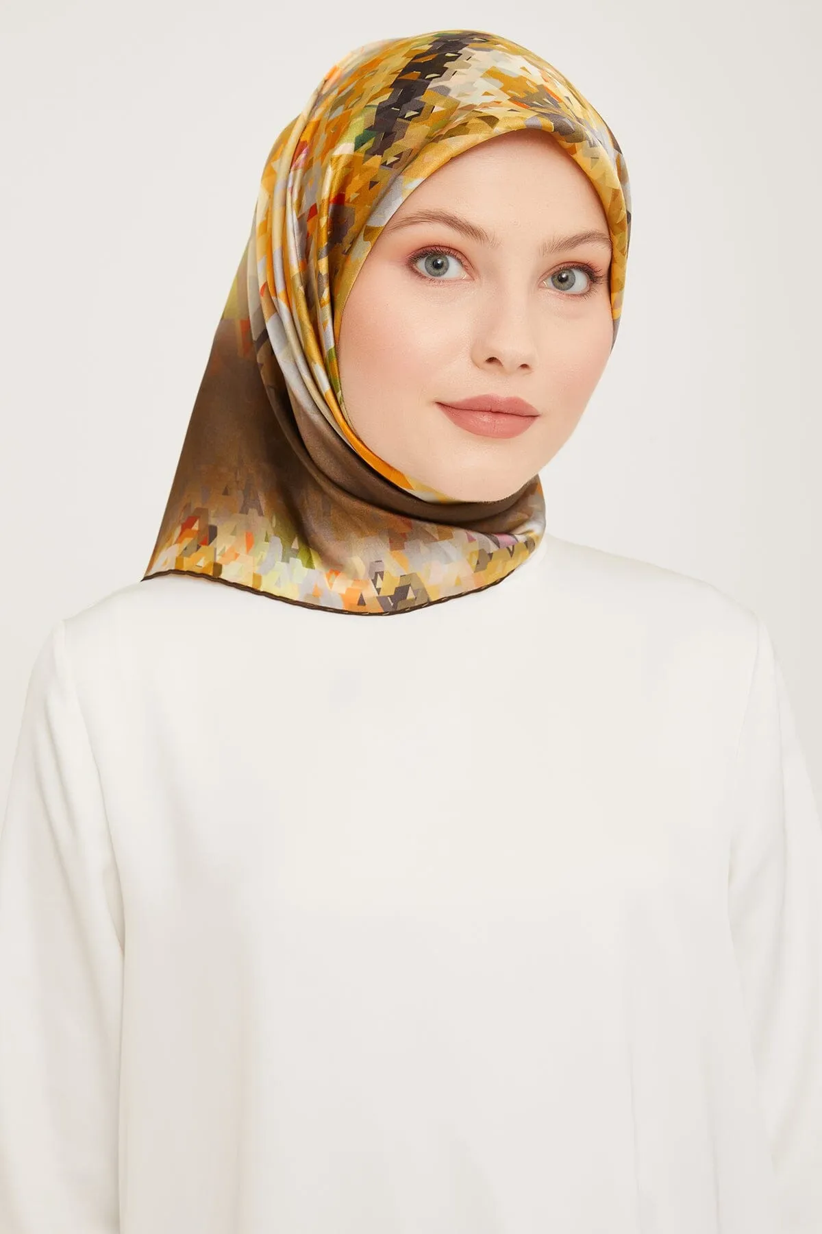 Armine Pixel Chic Silk Scarf #53