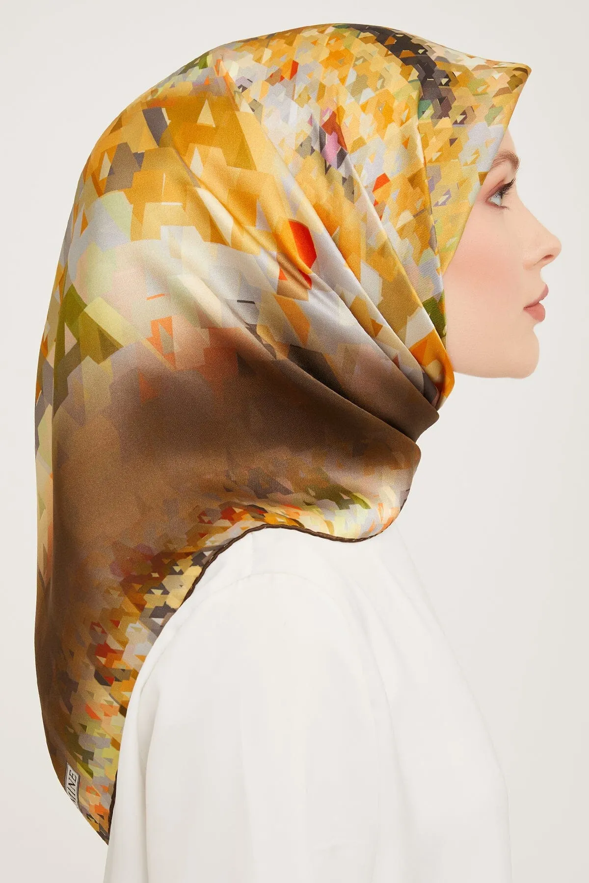 Armine Pixel Chic Silk Scarf #53
