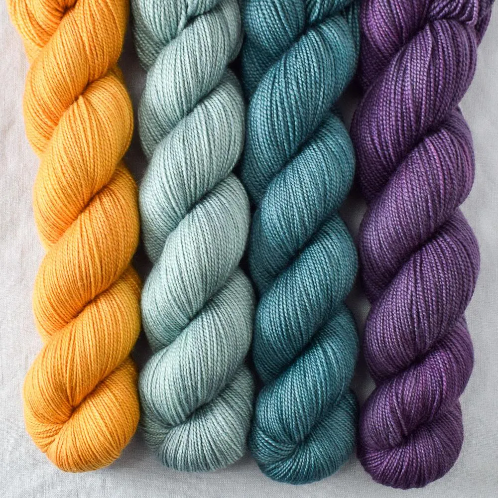 Beryl, Coconut Bay, Rejuvenate, Turmeric - Yummy 2-Ply Quartet