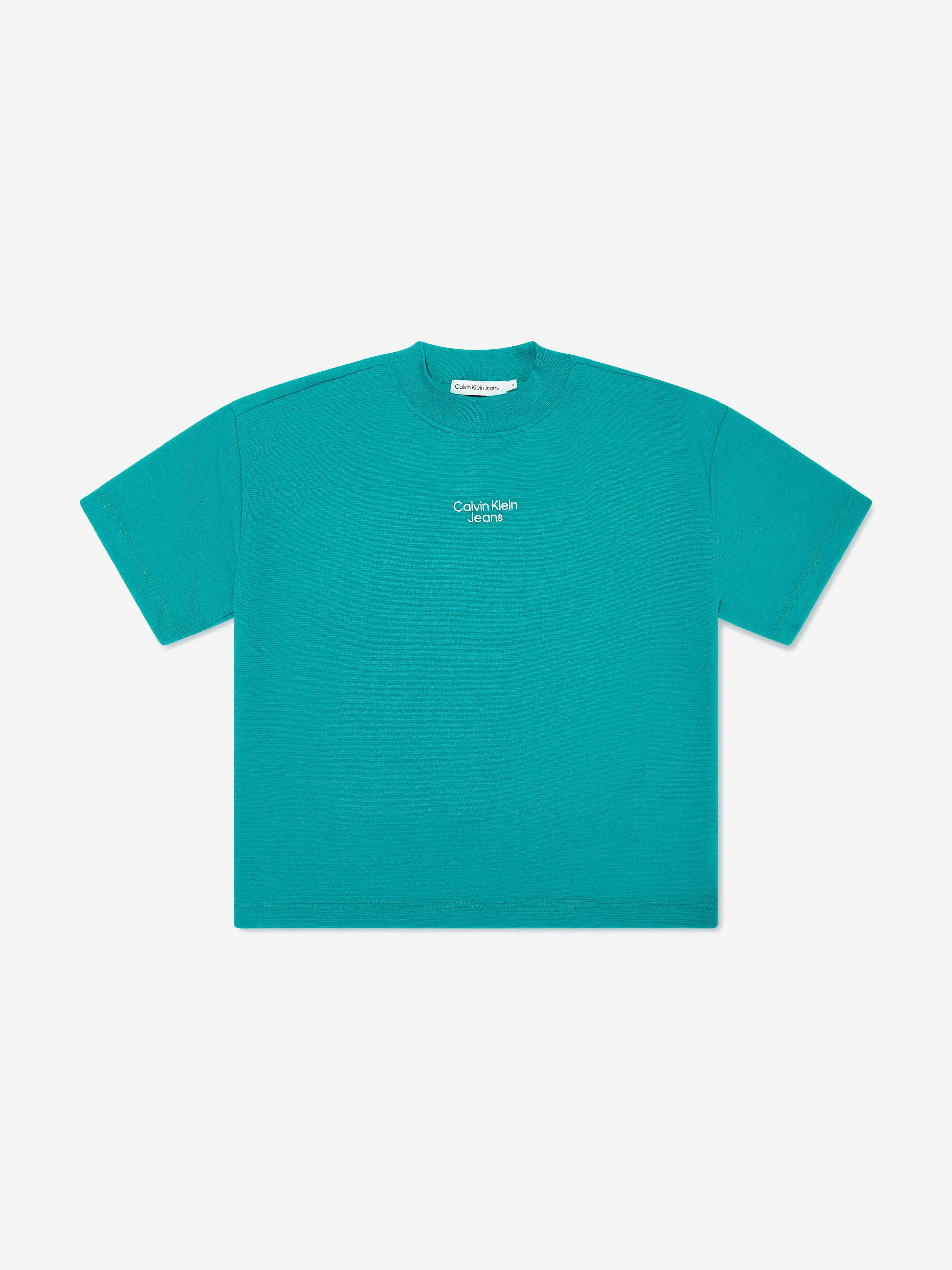 Calvin Klein Boys Ottoman Relaxed Shorts Set in Green