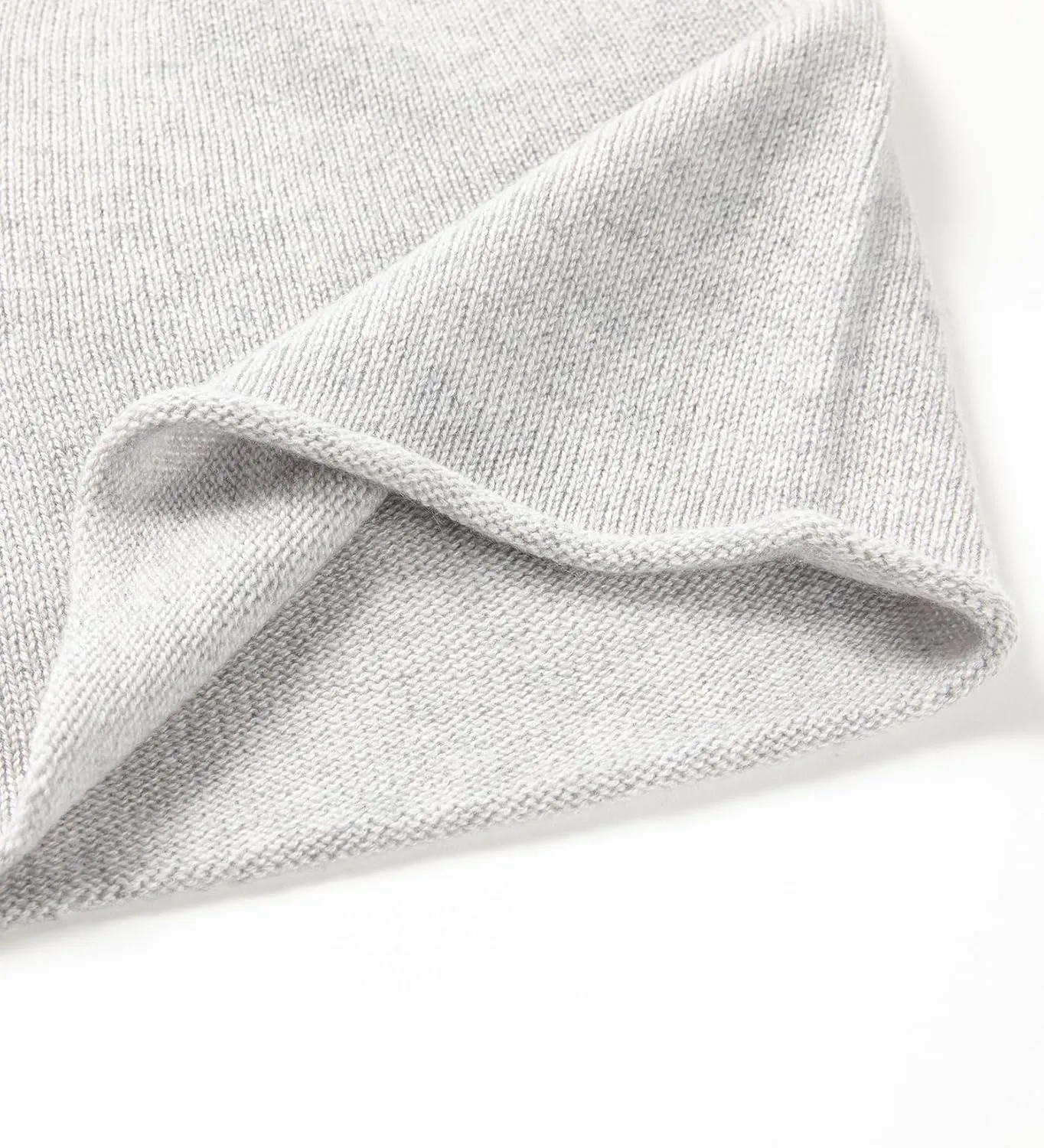 Cashmere Wool Slouchy Beanie for Women and Men, Knitted Winter Ski Cap
