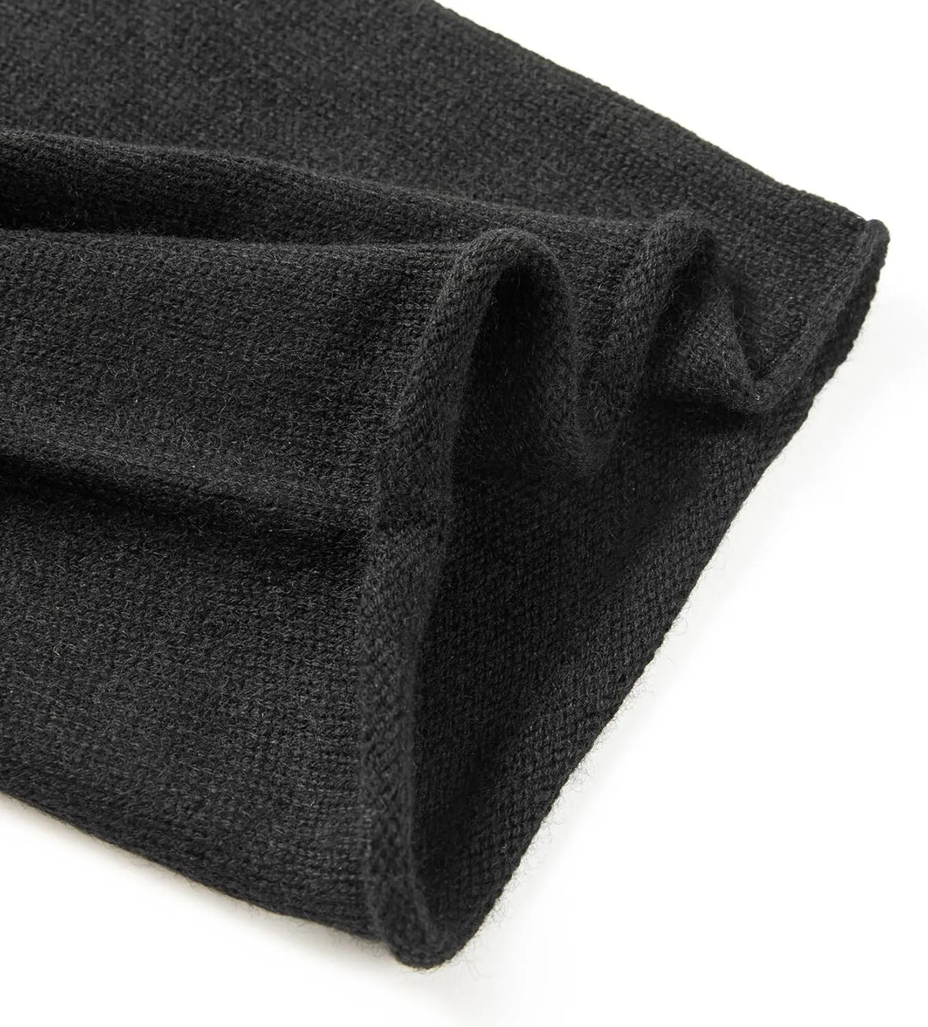 Cashmere Wool Slouchy Beanie for Women and Men, Knitted Winter Ski Cap