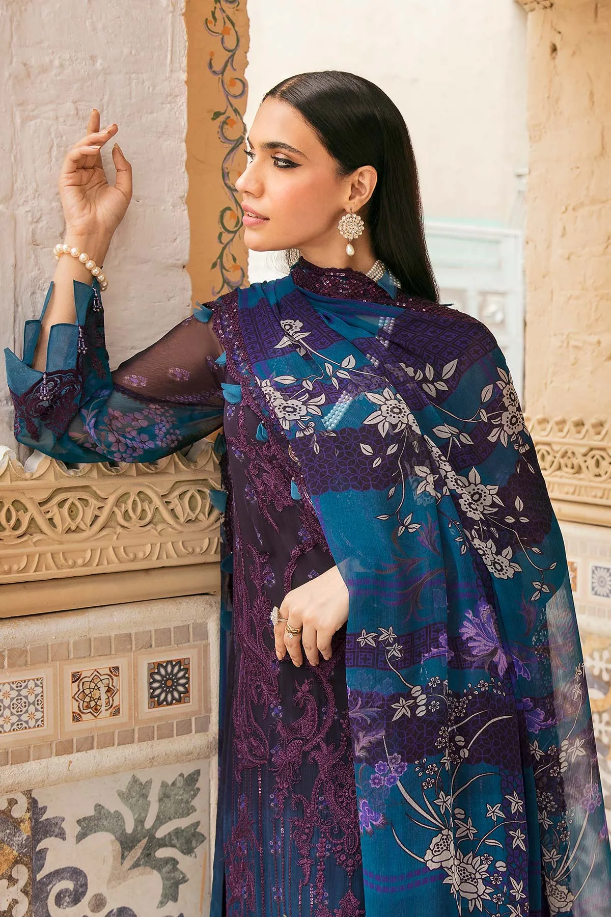 Charizma Vasl Embroidered Bamber Chiffon Collection Vol-2 – VSL22-14