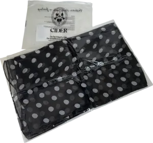 Cider Black Polka Dot Chiffon Scarf UK S