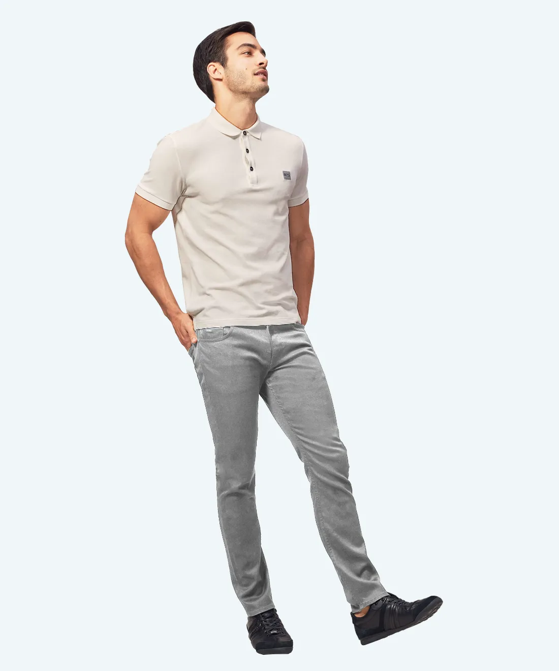 Classic denim trousers