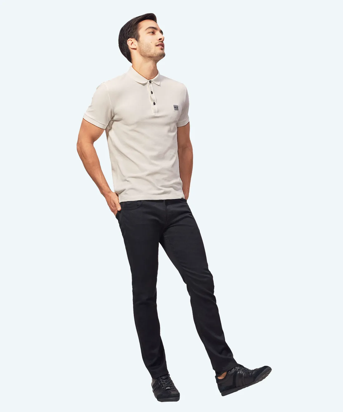 Classic denim trousers