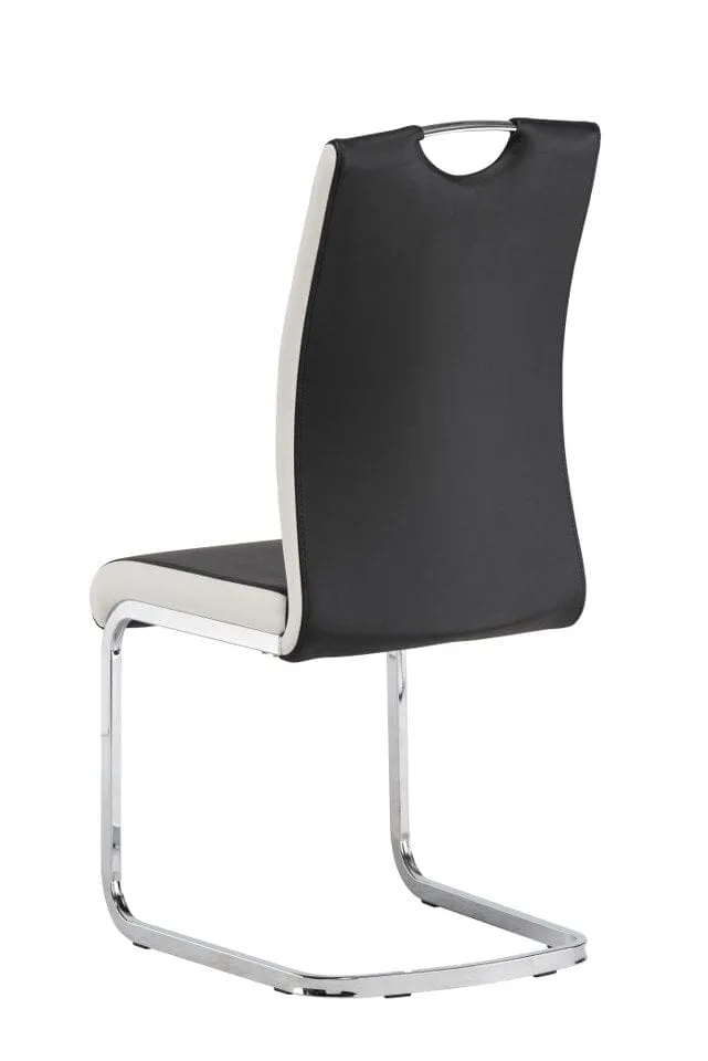 CLEVELAND DINING CHAIR BLACK/WHITE
