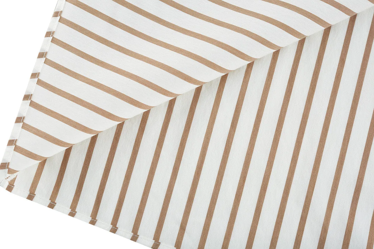Cropped Stripe Poplin Shirt