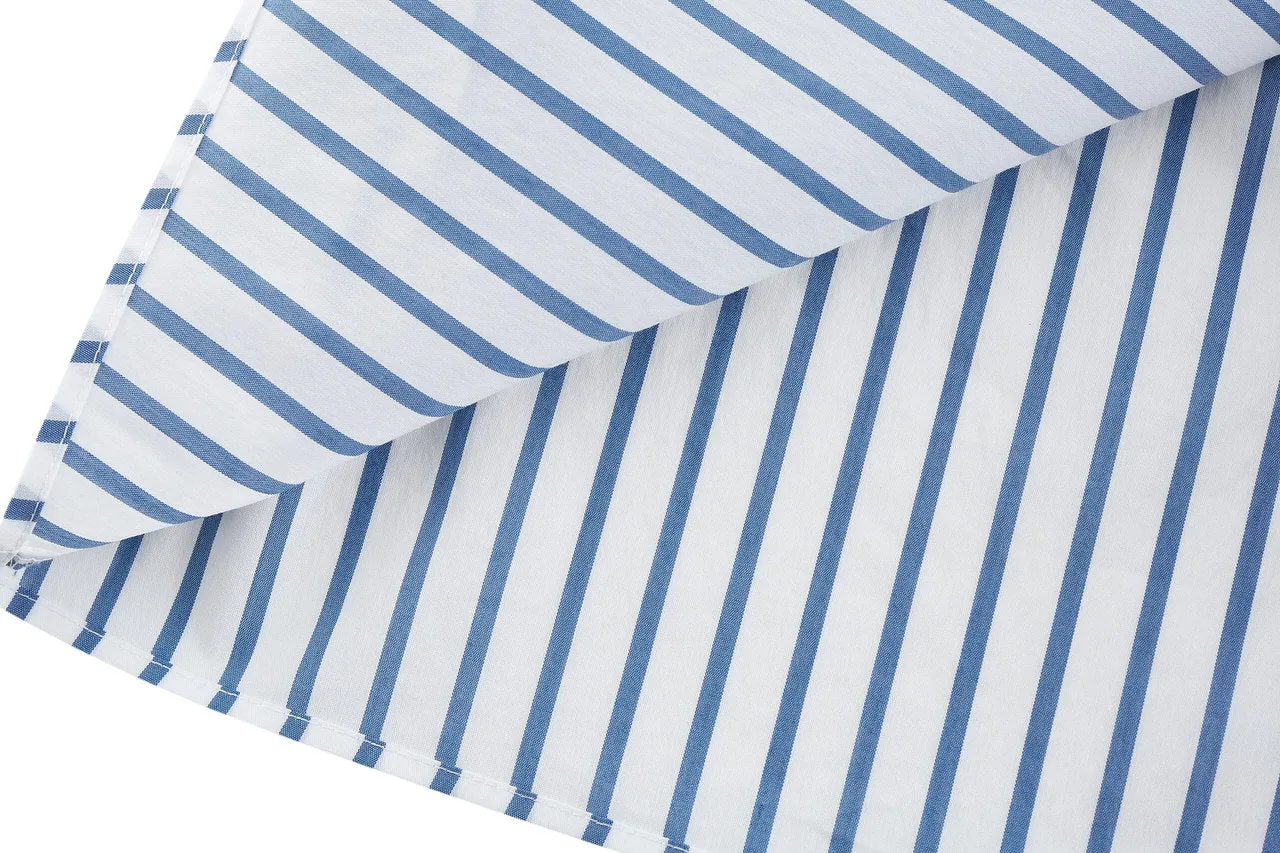 Cropped Stripe Poplin Shirt