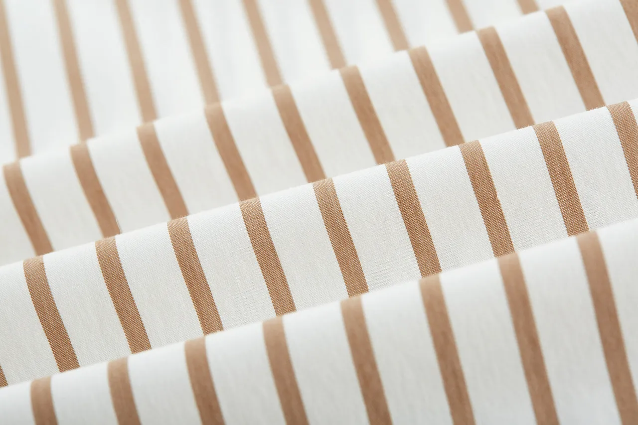 Cropped Stripe Poplin Shirt