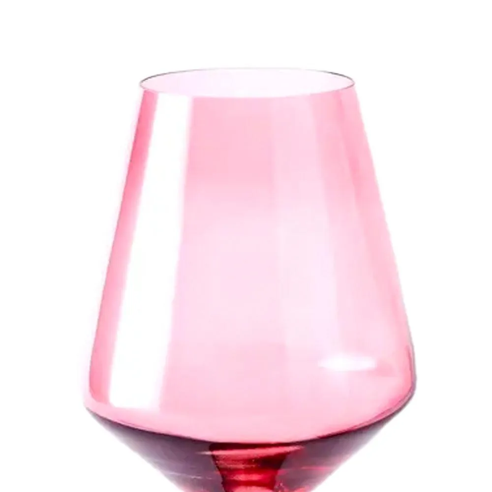 Custom 400ml Hand-Blown Colored Wine Glasses
