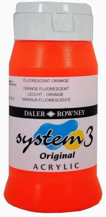 Daler Rowney Acrylic Colors System 3 FLUORESCENT RED