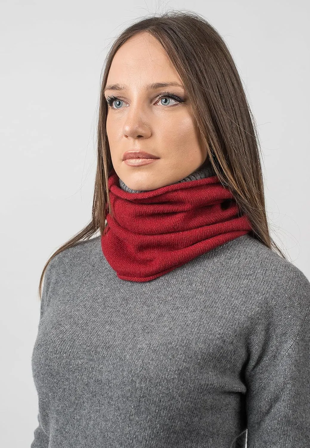 Dalle Piane Cashmere - Infinity scarf in 100% regenerated cashmere - Woman/Man, One size