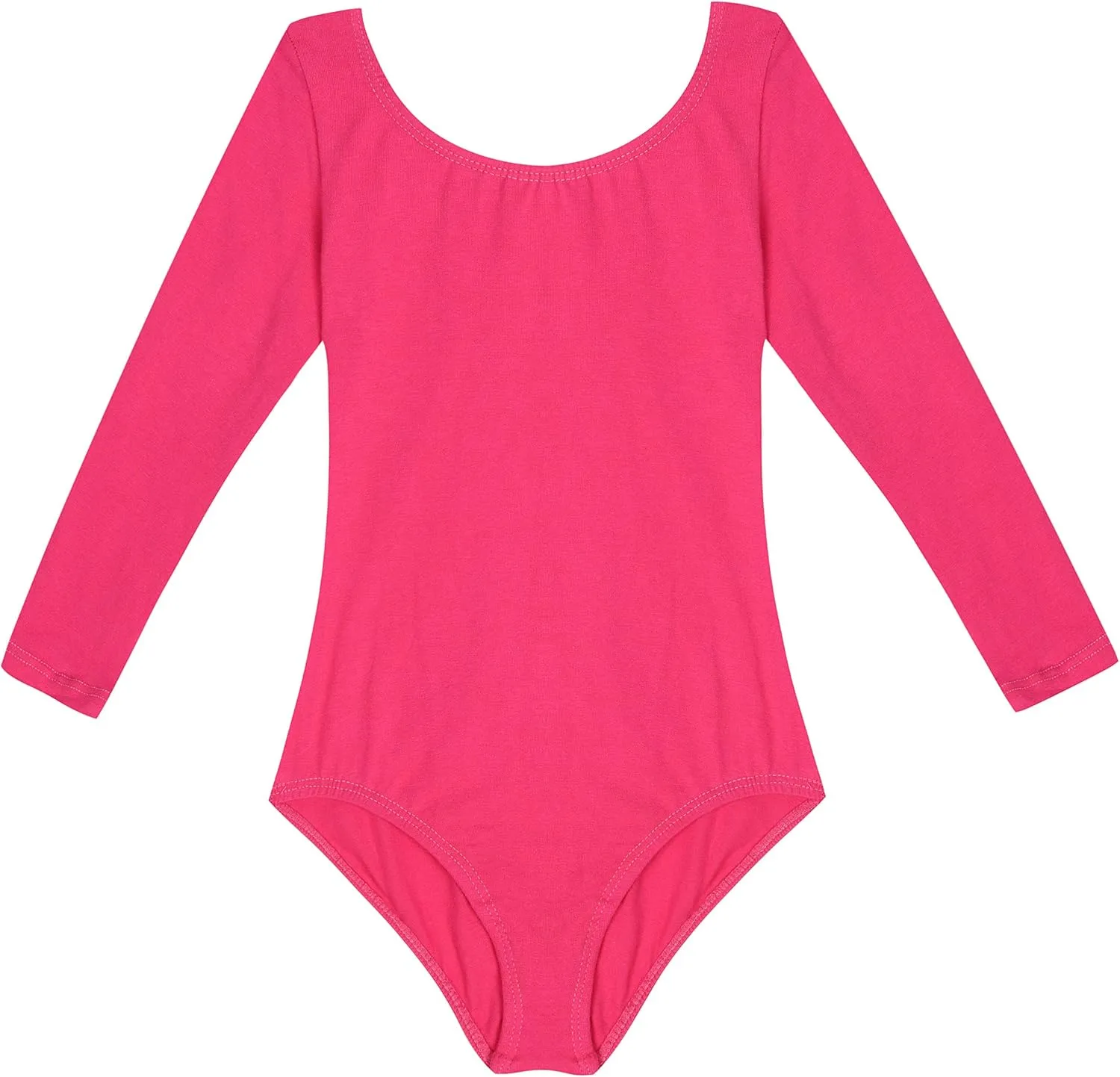 DANSHOW Girls' Team Basic Long Sleeve Leotard for Toddler Gymnastics Dance Ballet