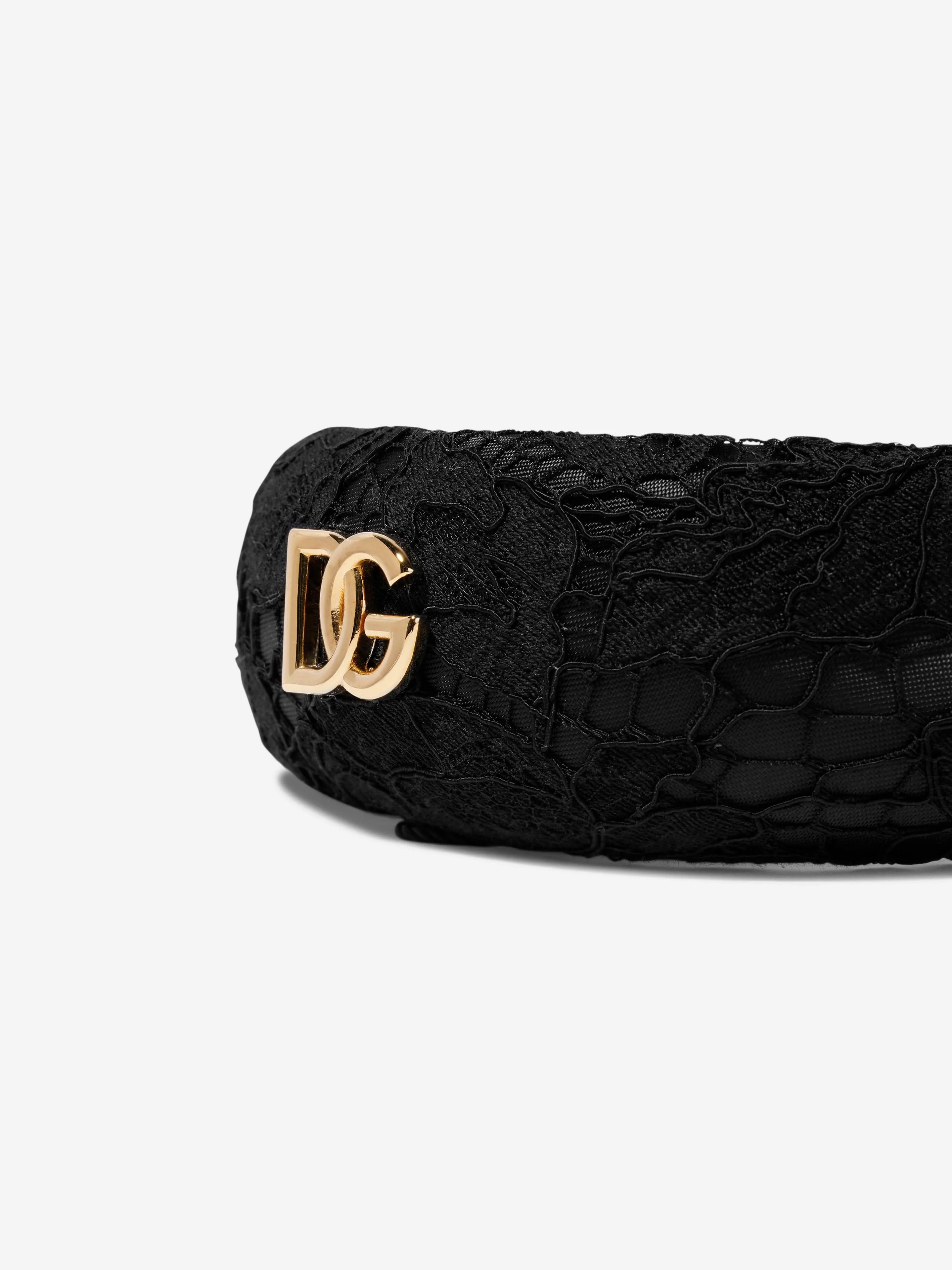 Dolce & Gabbana Girls Branded Headband in Black