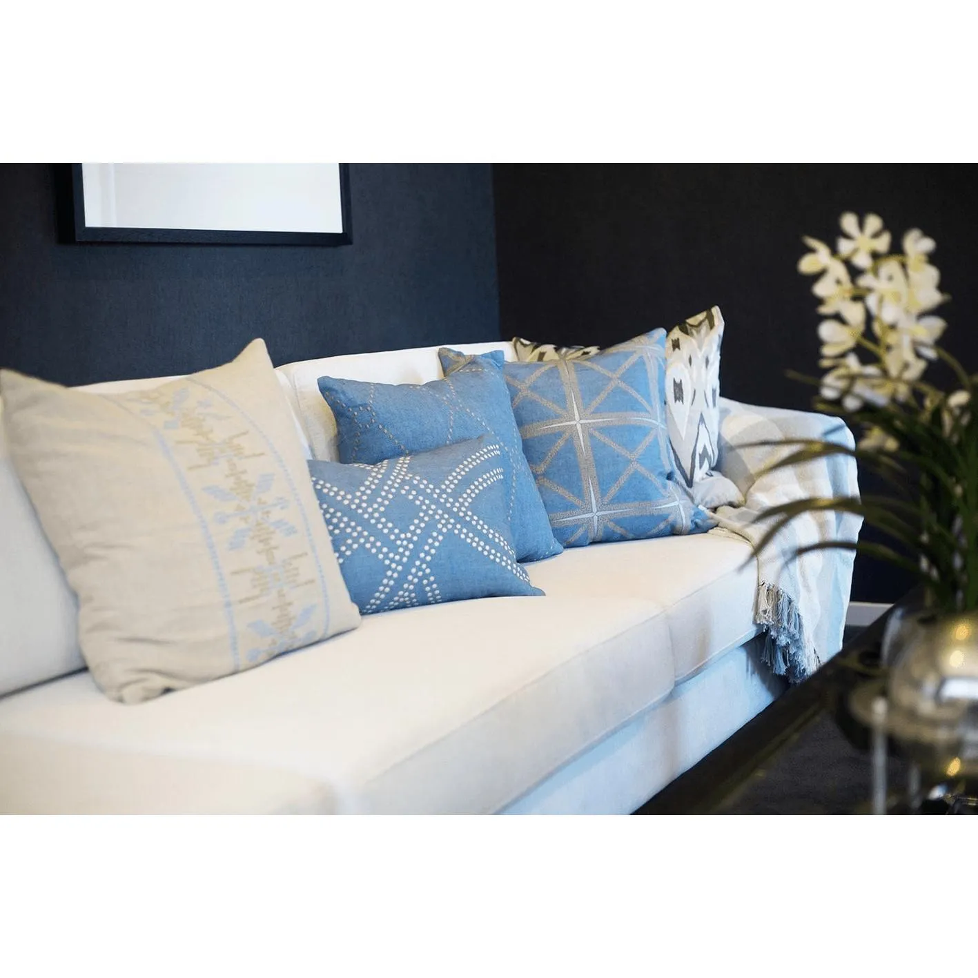 Dot Diamond Cloud Medium Cushion 50x50cm