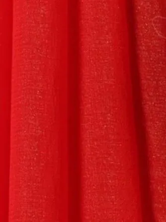 Duperstar Red Zari Chiffon Saree