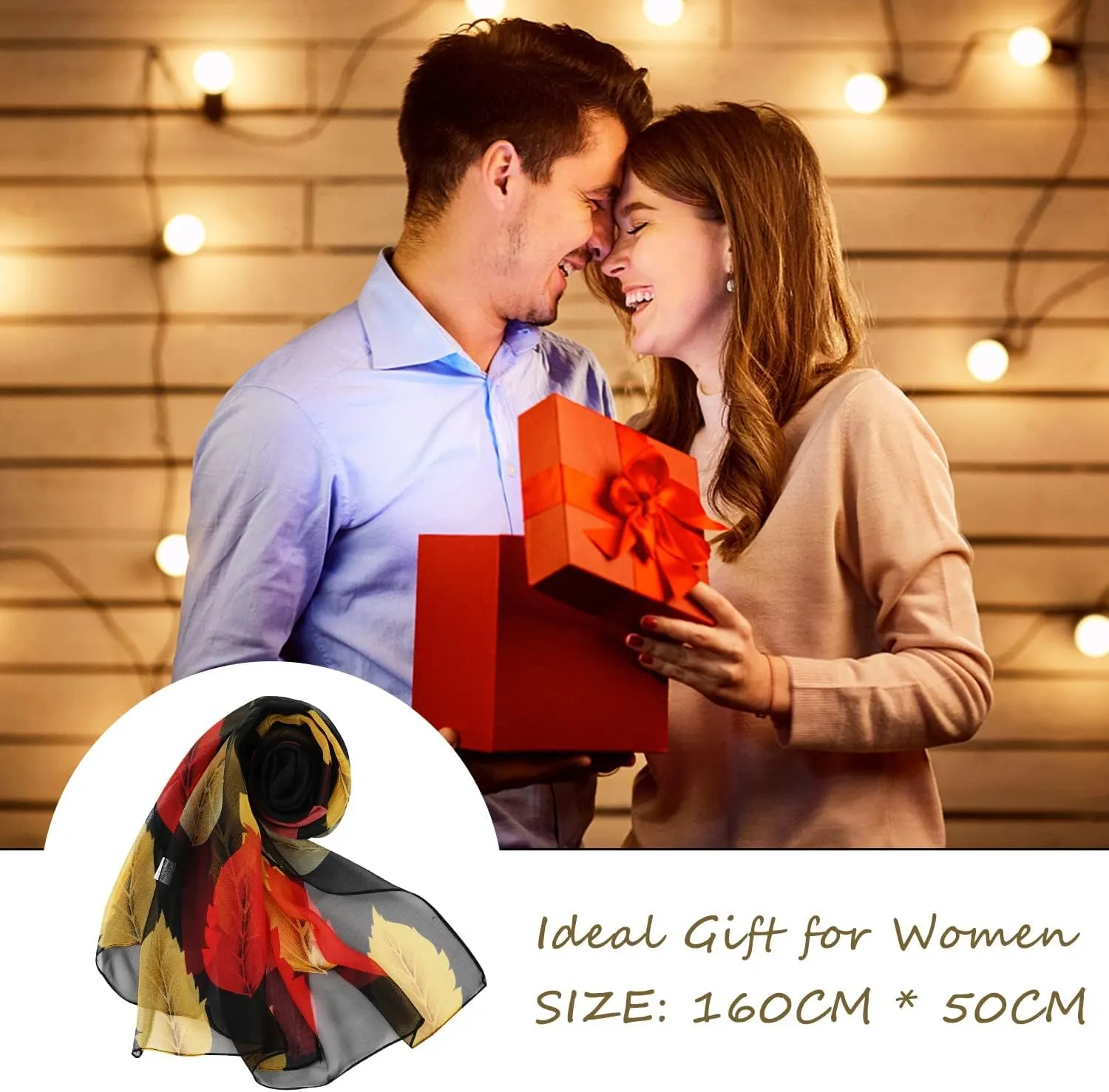 E-Clover Women Soft Floral Print Shawl Chiffon Sheer Scarf