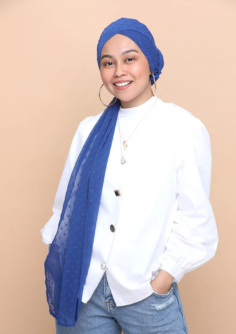 Falaki- Cap Shawl- Crinkled Butti Chiffon