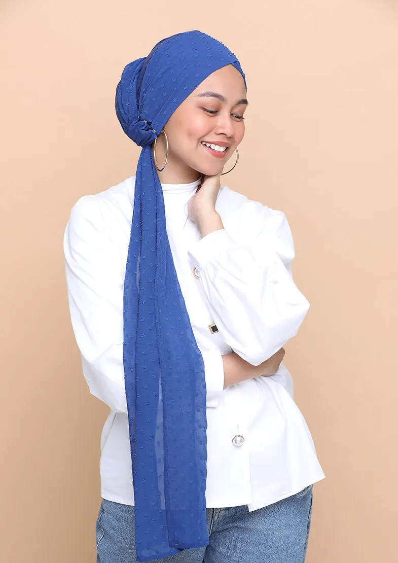 Falaki- Cap Shawl- Crinkled Butti Chiffon