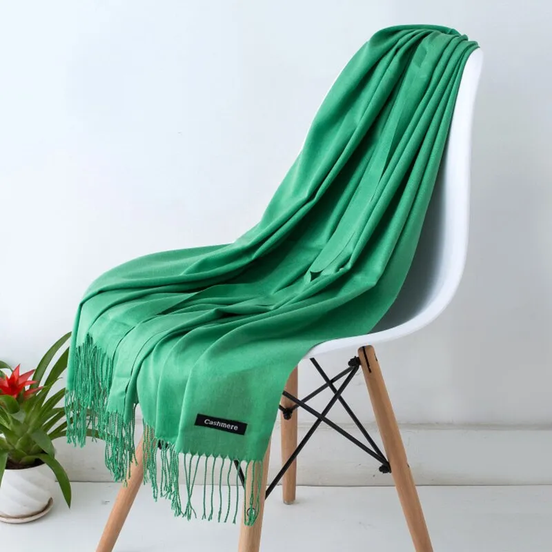 Fashion Hot Sale Unisex Soft Scarf Scarves Men Scarf Cashmere Shawls Black White Solid Color Gentleman's Bussiness Scarves