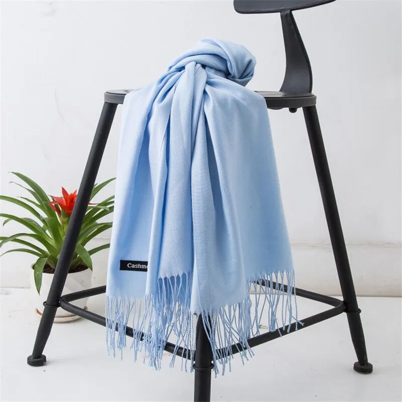 Fashion Hot Sale Unisex Soft Scarf Scarves Men Scarf Cashmere Shawls Black White Solid Color Gentleman's Bussiness Scarves