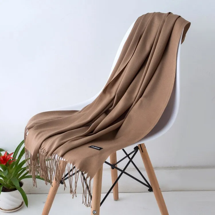 Fashion Hot Sale Unisex Soft Scarf Scarves Men Scarf Cashmere Shawls Black White Solid Color Gentleman's Bussiness Scarves