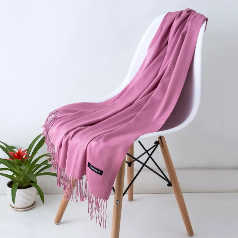Fashion Hot Sale Unisex Soft Scarf Scarves Men Scarf Cashmere Shawls Black White Solid Color Gentleman's Bussiness Scarves