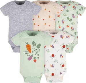 Gerber baby-girls 5-pack Short Sleeve Variety Onesies Bodysuits