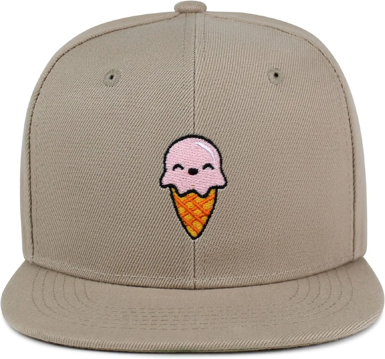 Ice Cream Hip-Hop Snapback Hat Embroidered Baseball Cap Summer