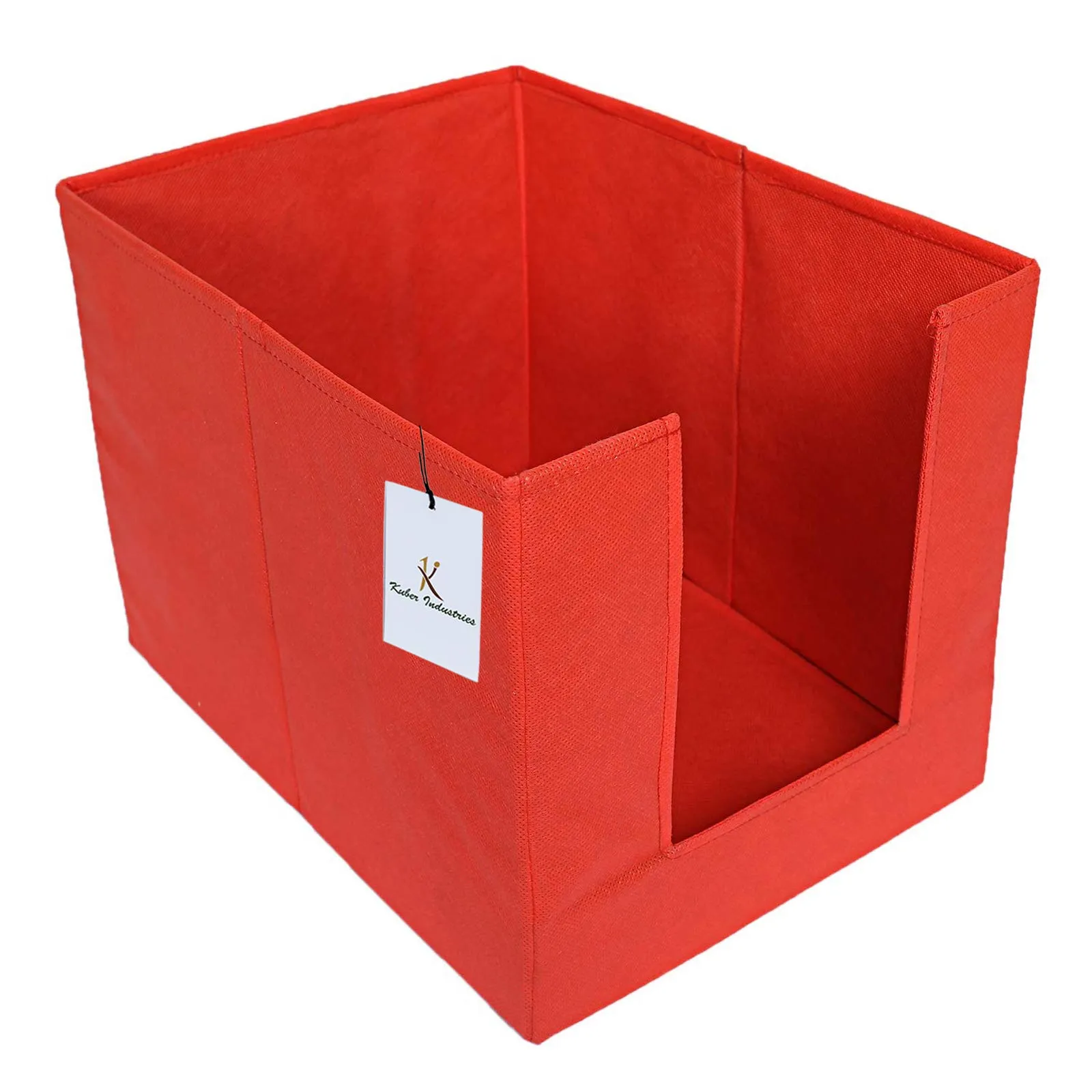 Kuber Industries 6 Piece Non Woven Shirt Stacker Wardrobe Organizer Set, Red-CTLTC31854