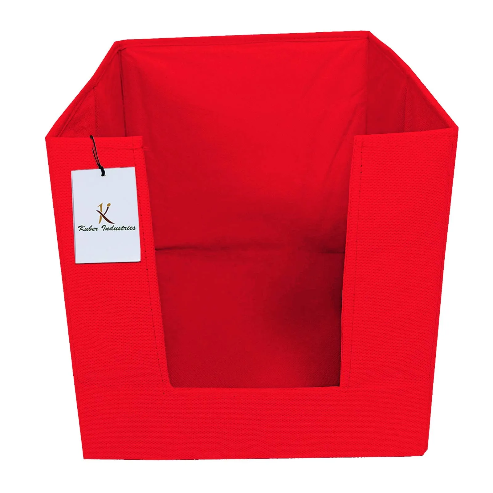 Kuber Industries 6 Piece Non Woven Shirt Stacker Wardrobe Organizer Set, Red-CTLTC31854