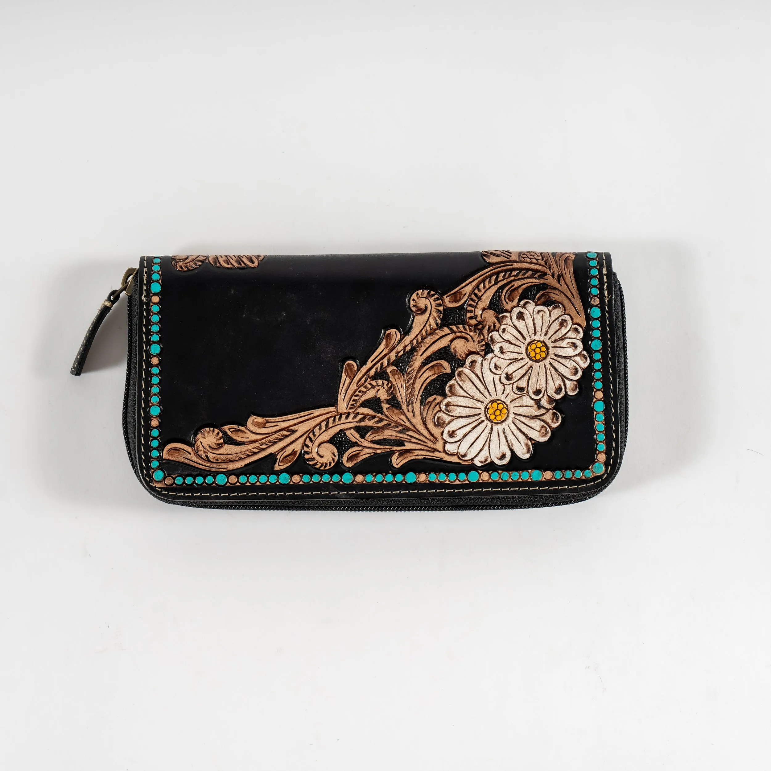 Leather Etched Wallet