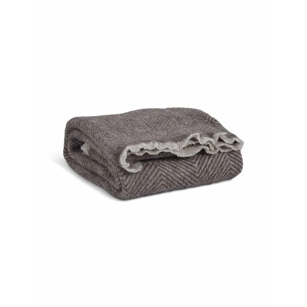 Leigh Diamond Throw | Coffee Bean | Wool Pre-Order Stock expected Early November