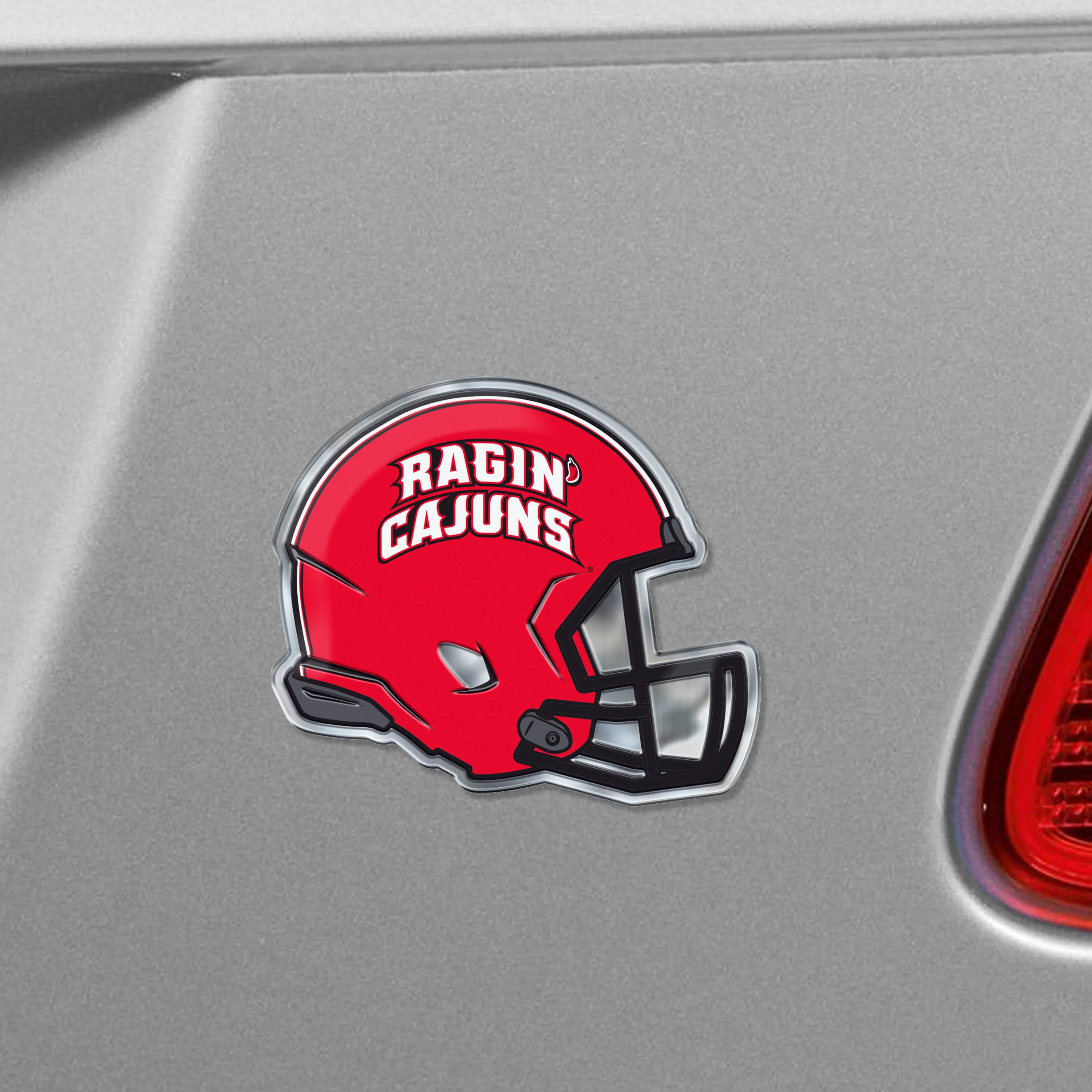 Louisiana-Lafayette Ragin' Cajuns Heavy Duty Aluminium Helmet Emblem