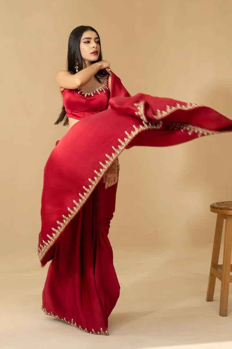 Luxe Pret '22 - Maroon Sari