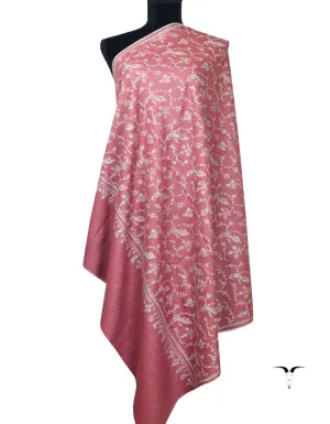 Maroon Pashmina Shawl With Sozni Work 5565