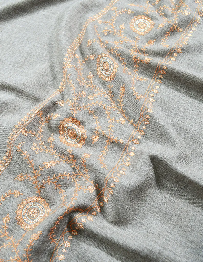 natural embroidery pashmina shawl 8120