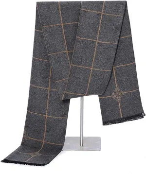 OHAYOMI Mens Scarf Winter Fashion Formal Soft Scarves for Men