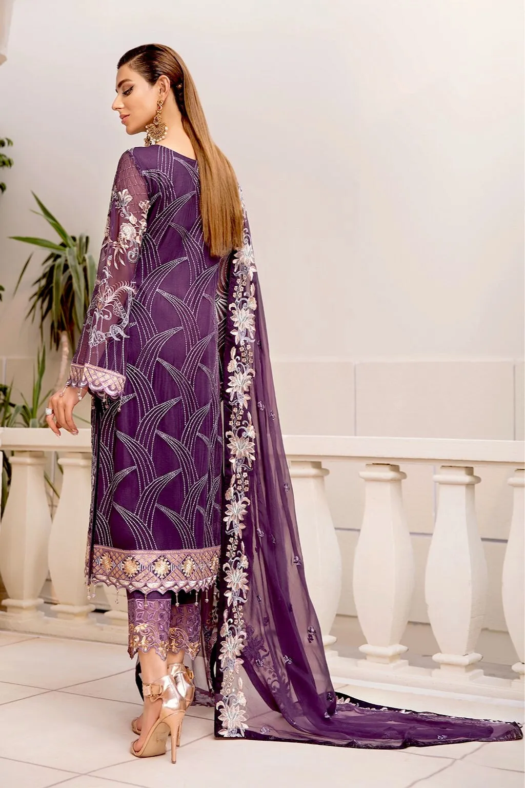 Ramsha Chevron Chiffon Collection Vol-4 – A-408