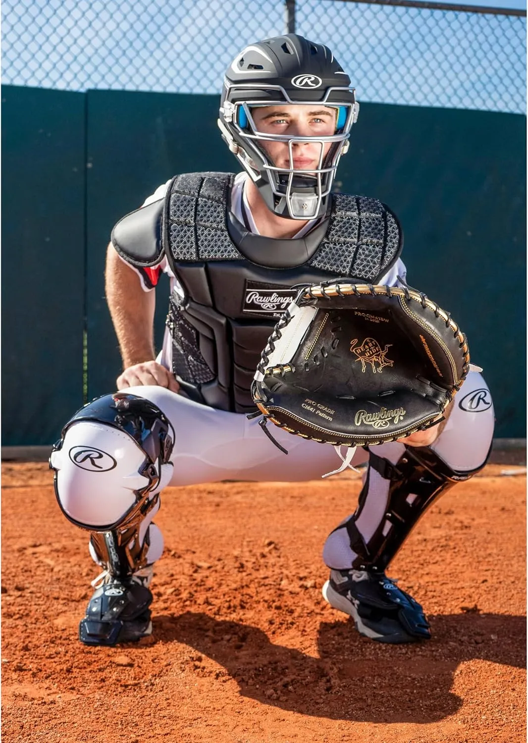 Rawlings | MACH Series Catcher's Helmet | Baseball | Junior & Senior Sizes | Multiple Styles
