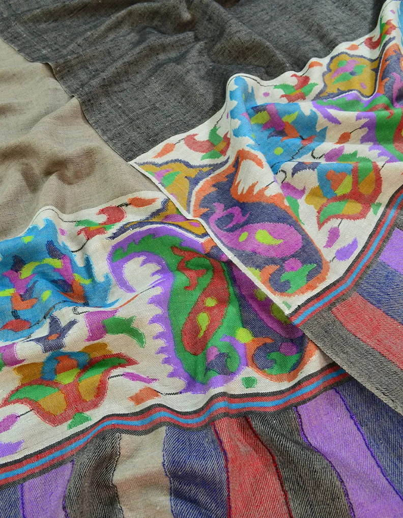 Reversible men's kani pashmina shawl 8166