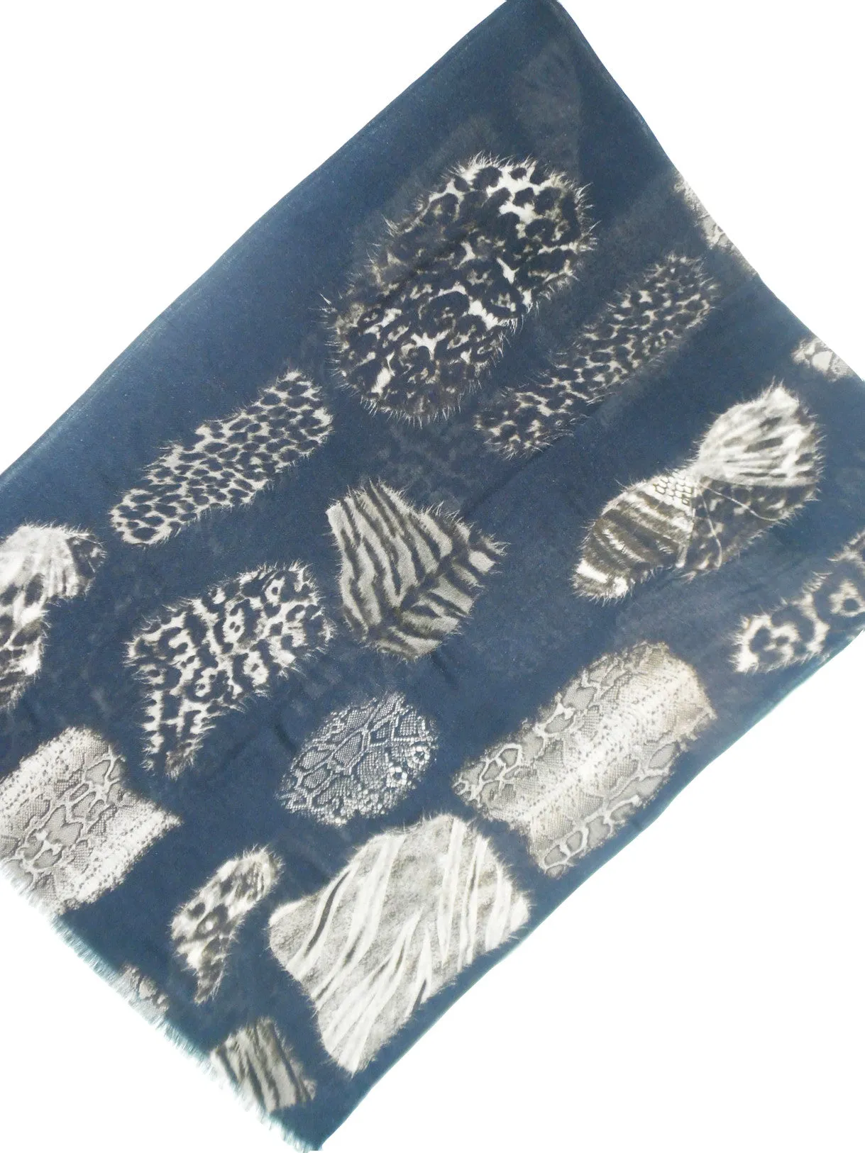 Shawl Silk And Cashmere Paisley Olive Cream Turquoise