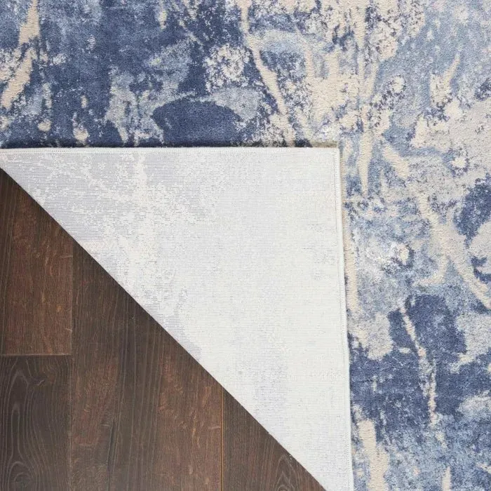 Silky Textures SLY02 Blue/Cream Rug