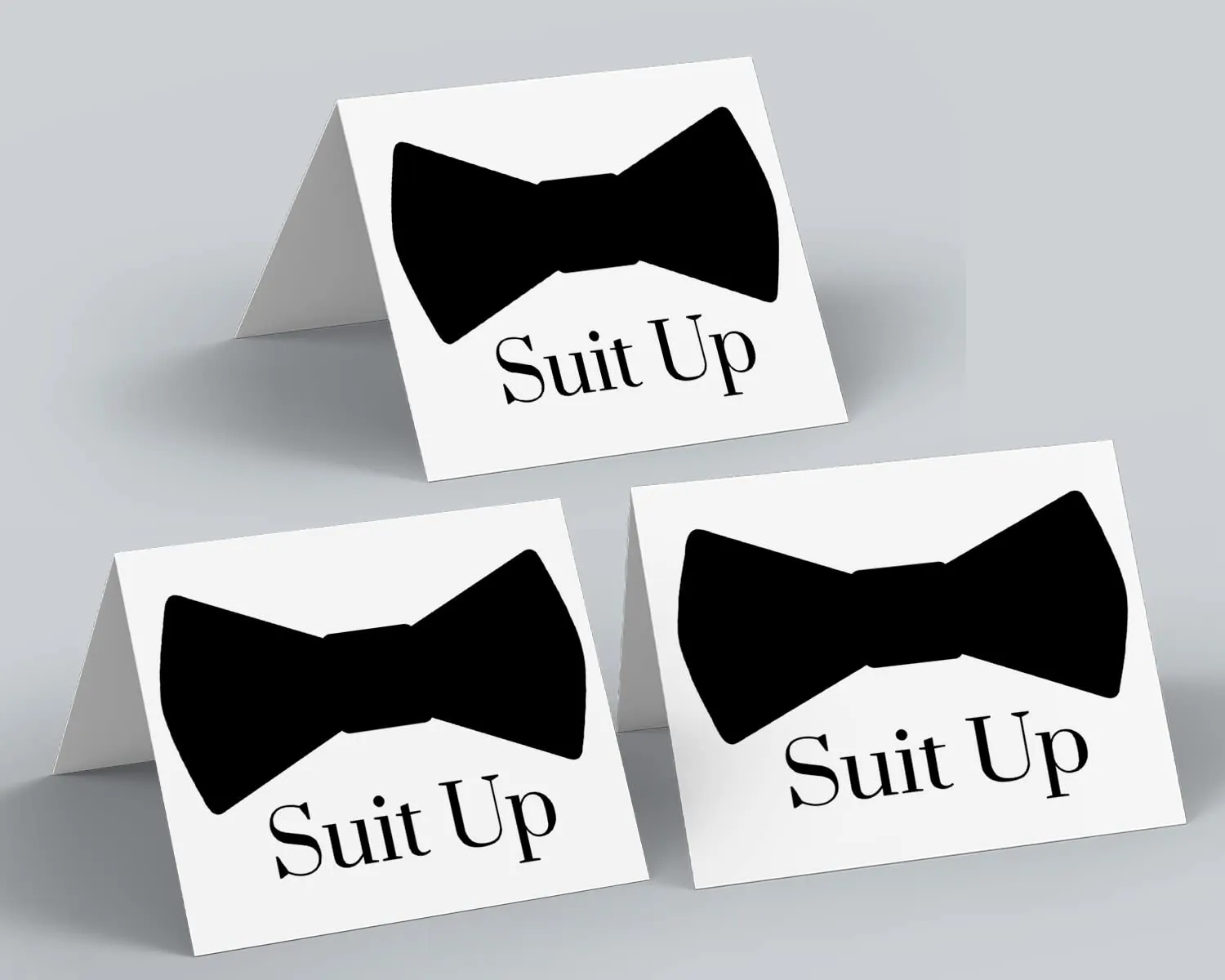 Sophisticated Grey Envelope Groomsmen Cards - 8-Pack